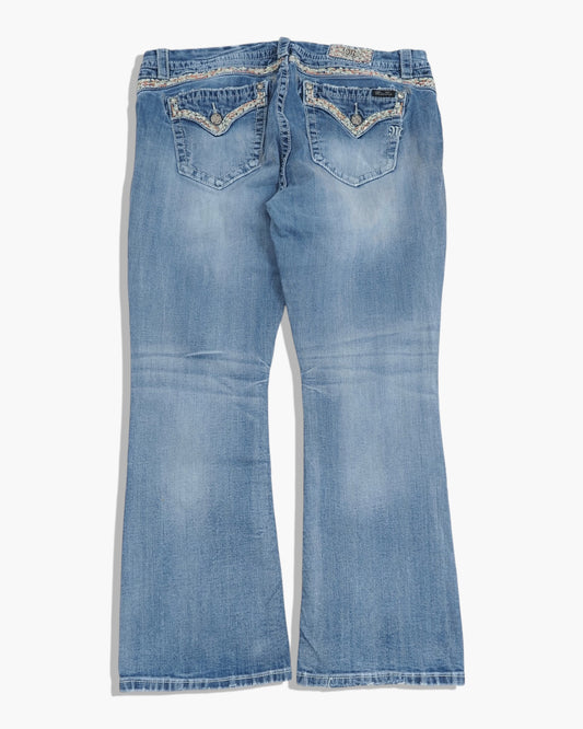 Vintage Bootcut Miss Me Jeans Damen XL