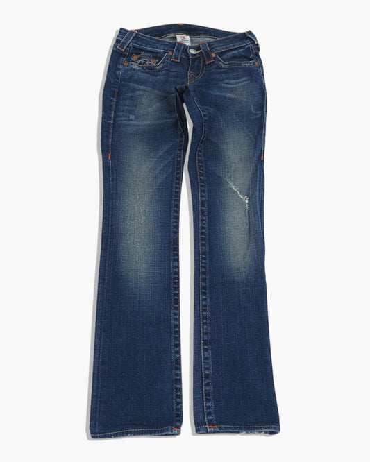 Vintage Straight True Religion Jeans Damen XS