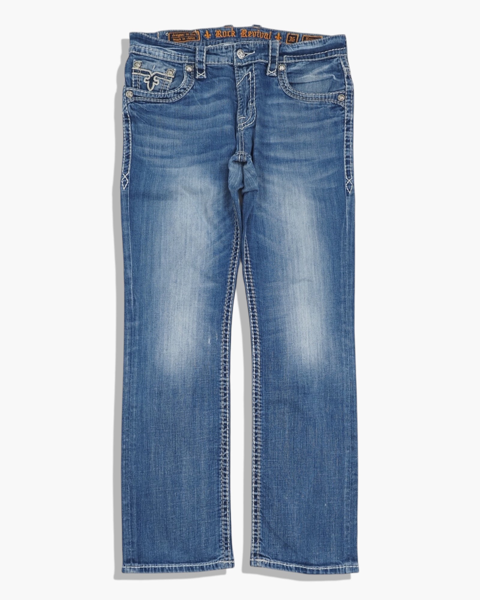 Vintage Baggy Rock Revival Jeans Herren L