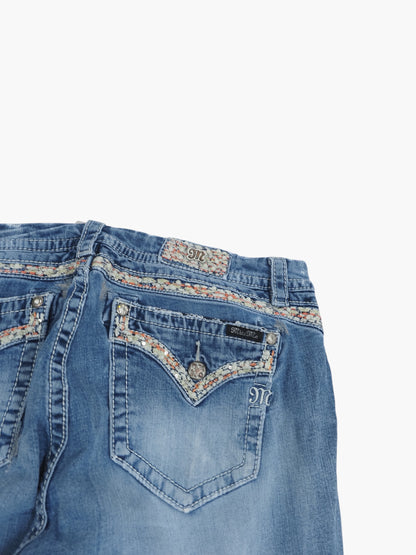 Vintage Bootcut Miss Me Jeans Damen XL