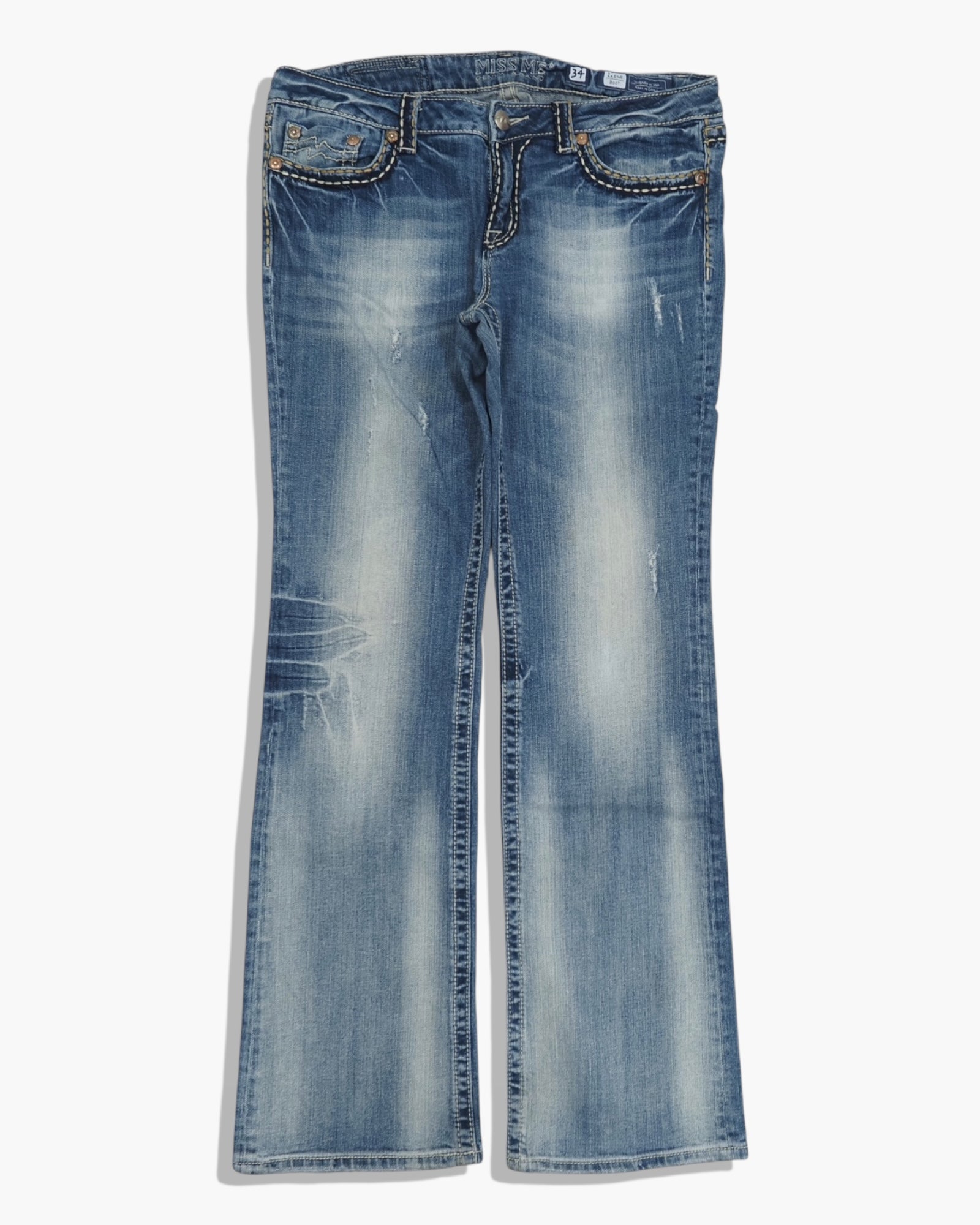 Vintage Bootcut Miss Me Jeans Damen L