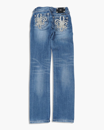 Vintage Straight Miss Me Jeans Damen XS