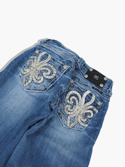 Vintage Straight Miss Me Jeans Damen XS