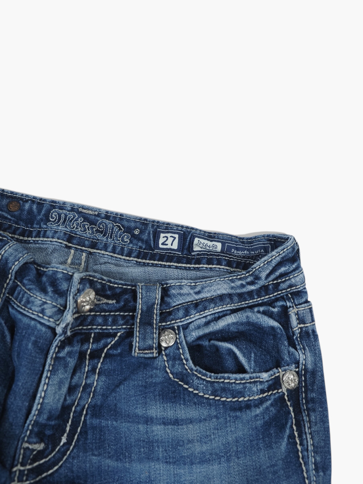 Vintage Straight Miss Me Jeans Damen M