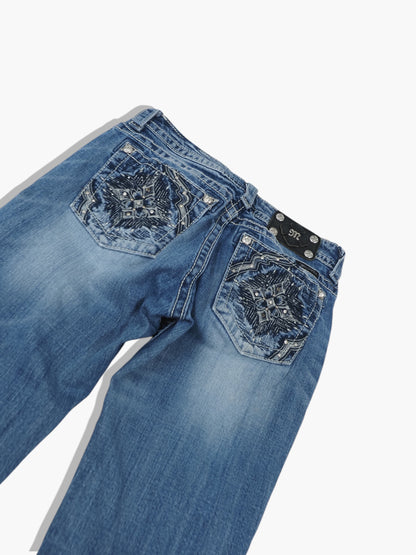Vintage Straight Miss Me Jeans Damen M