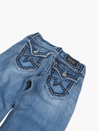 Vintage Straight Miss Me Jeans Damen XS