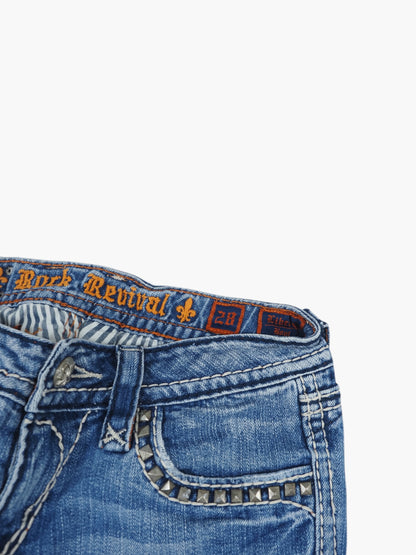 Vintage Straight Rock Revival Jeans Damen S