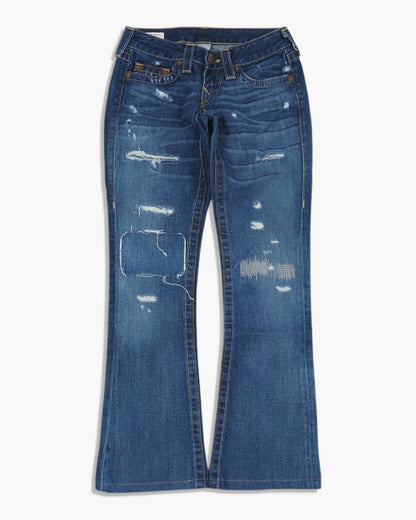 Vintage Flared True Religion Jeans Damen XS