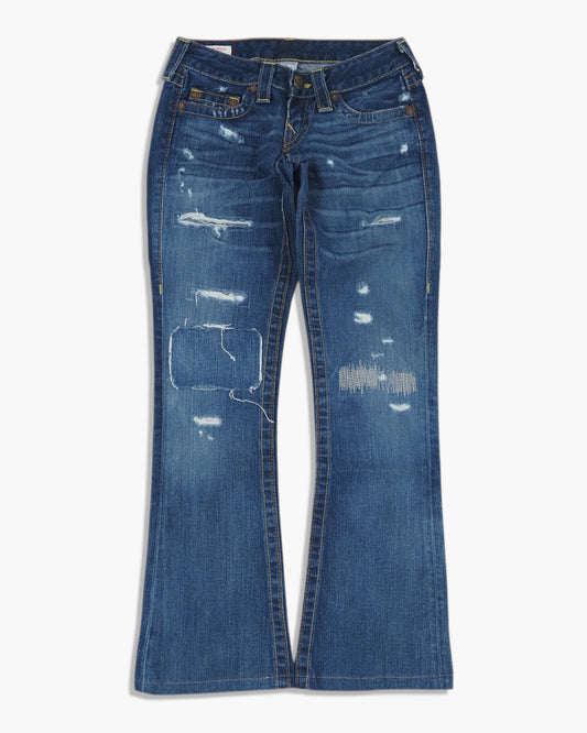 Vintage Flared True Religion Jeans Damen XS