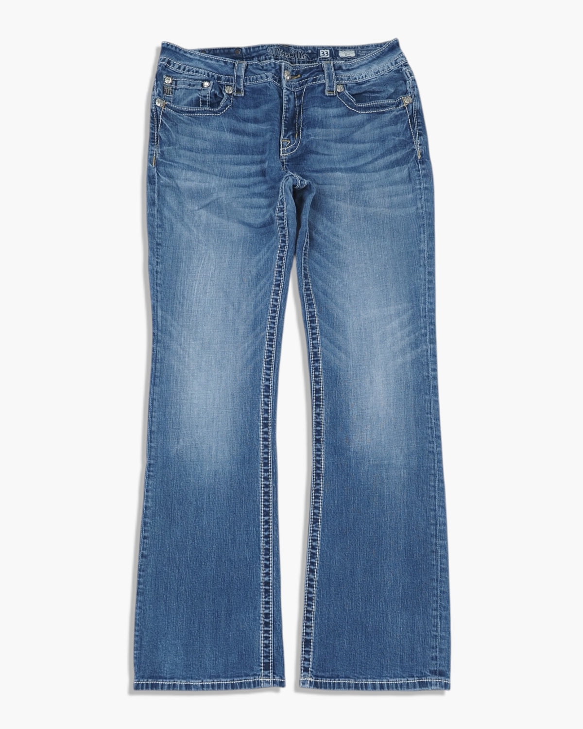 Vintage Bootcut Miss Me Jeans Damen L