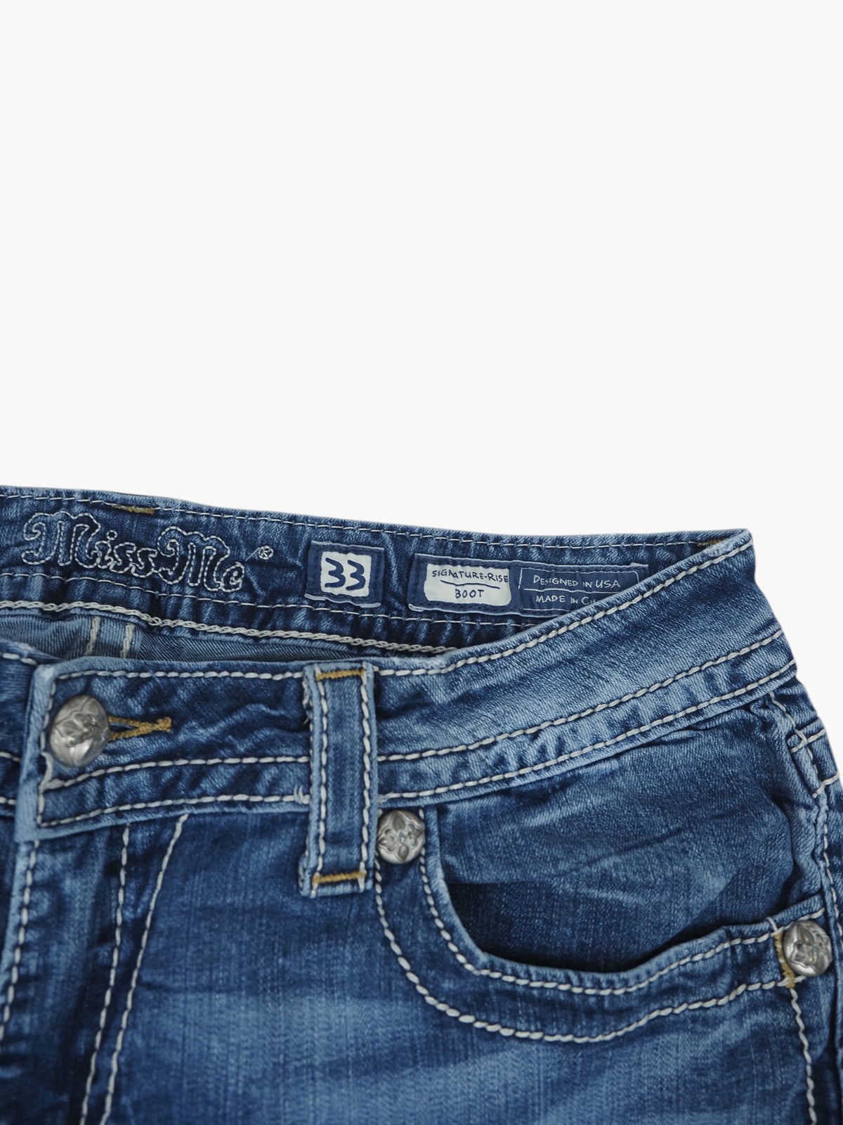 Vintage Bootcut Miss Me Jeans Damen L