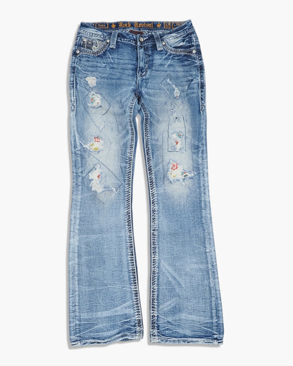 Vintage Bootcut Rock Revival Jeans Damen M