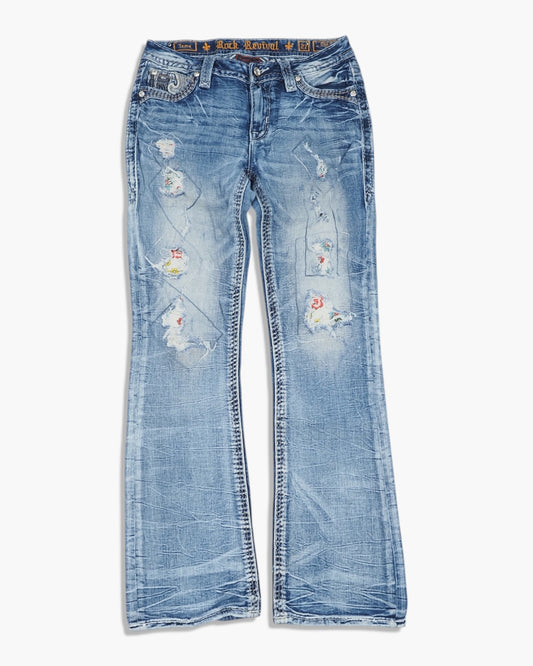 Vintage Bootcut Rock Revival Jeans Damen M