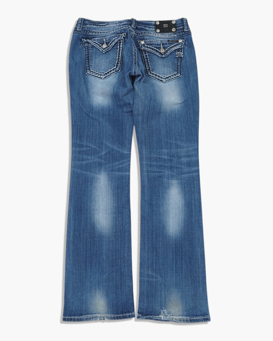Vintage Bootcut Miss Me Jeans Damen L