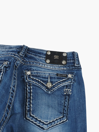 Vintage Bootcut Miss Me Jeans Damen L