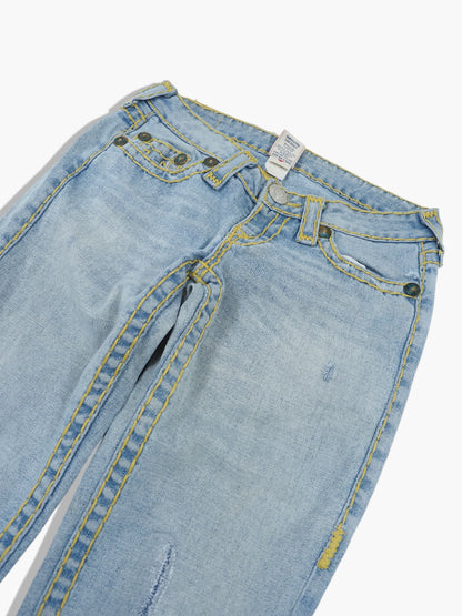 Vintage Straight True Religion Jeans Damen XS