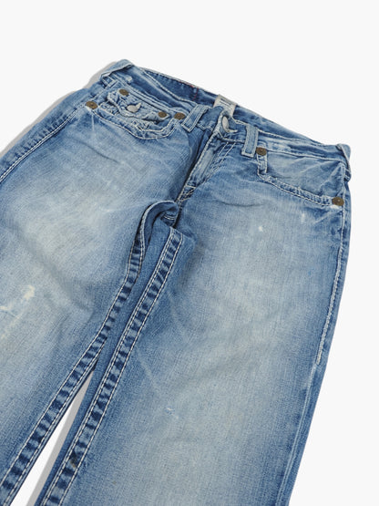 Vintage Straight True Religion Jeans Damen L