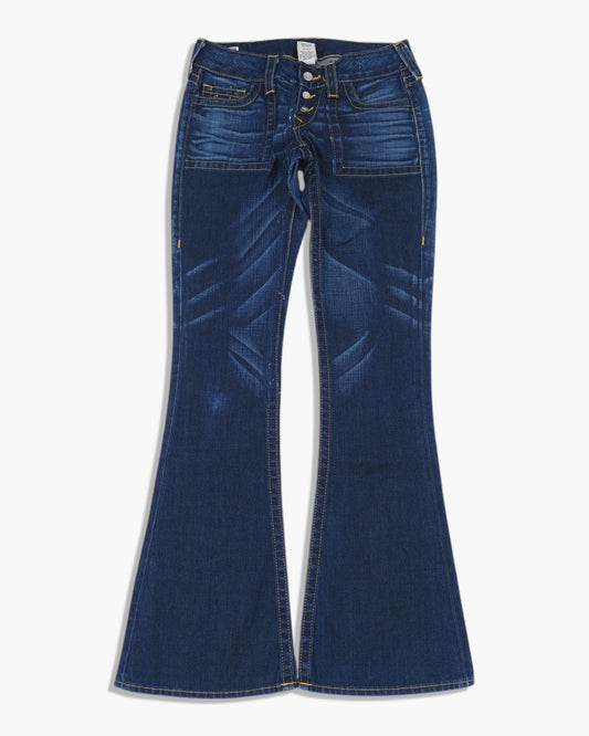 Vintage Flared True Religion Jeans Damen M