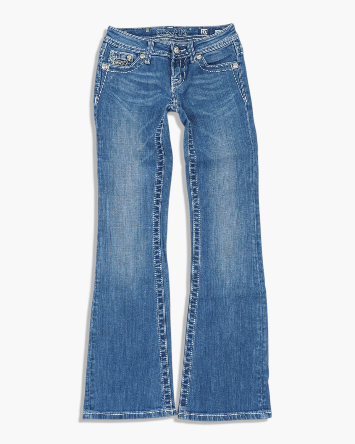 Vintage Flared Miss Me Jeans Damen XS
