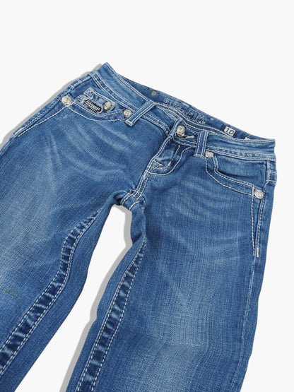 Vintage Flared Miss Me Jeans Damen XS