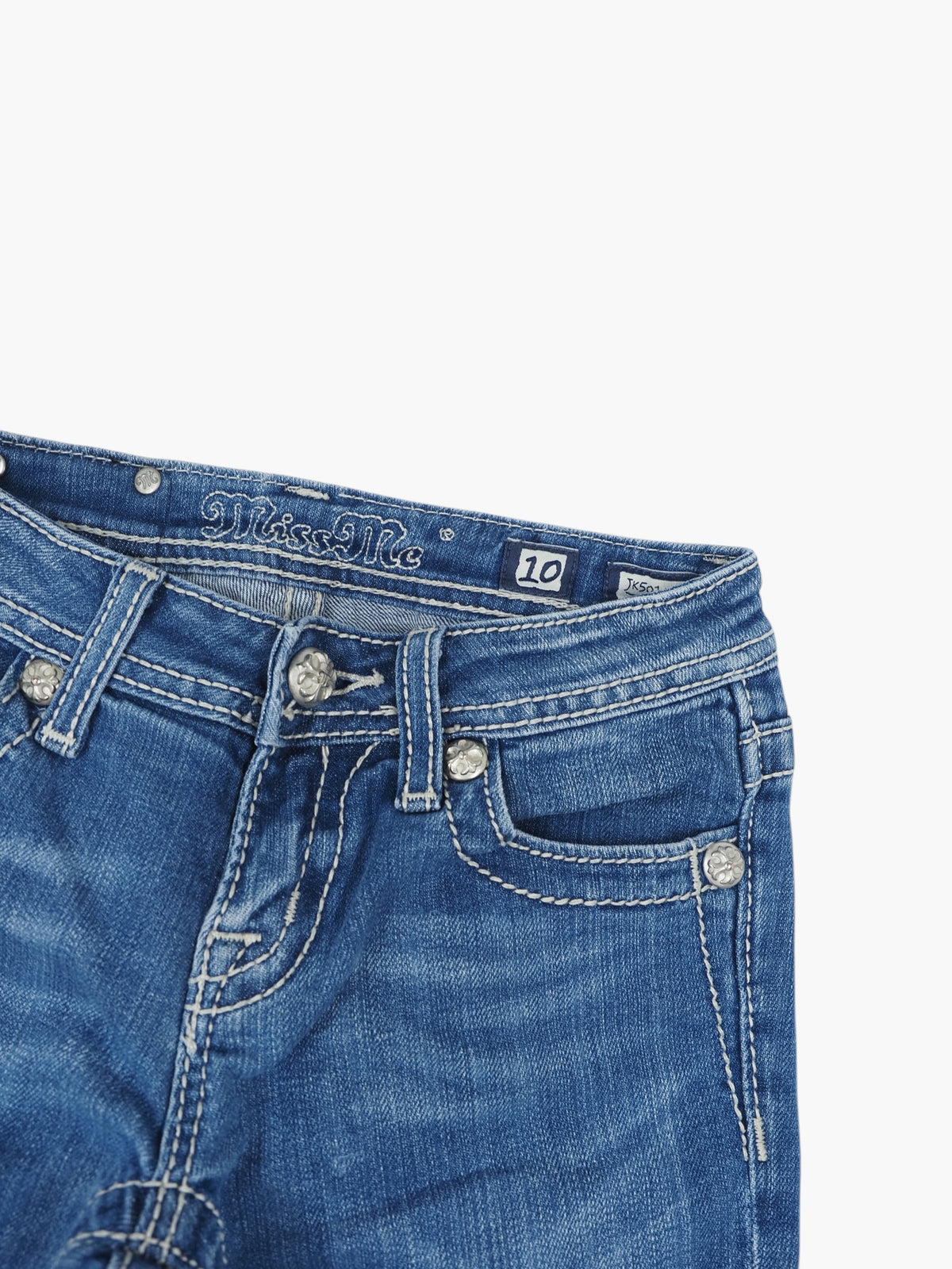 Vintage Flared Miss Me Jeans Damen XS