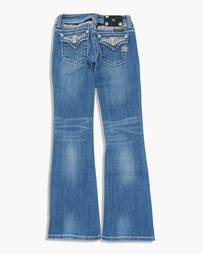 Vintage Flared Miss Me Jeans Damen XS