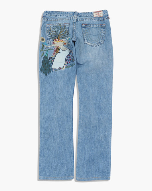 Vintage Straight True Religion Jeans Damen M