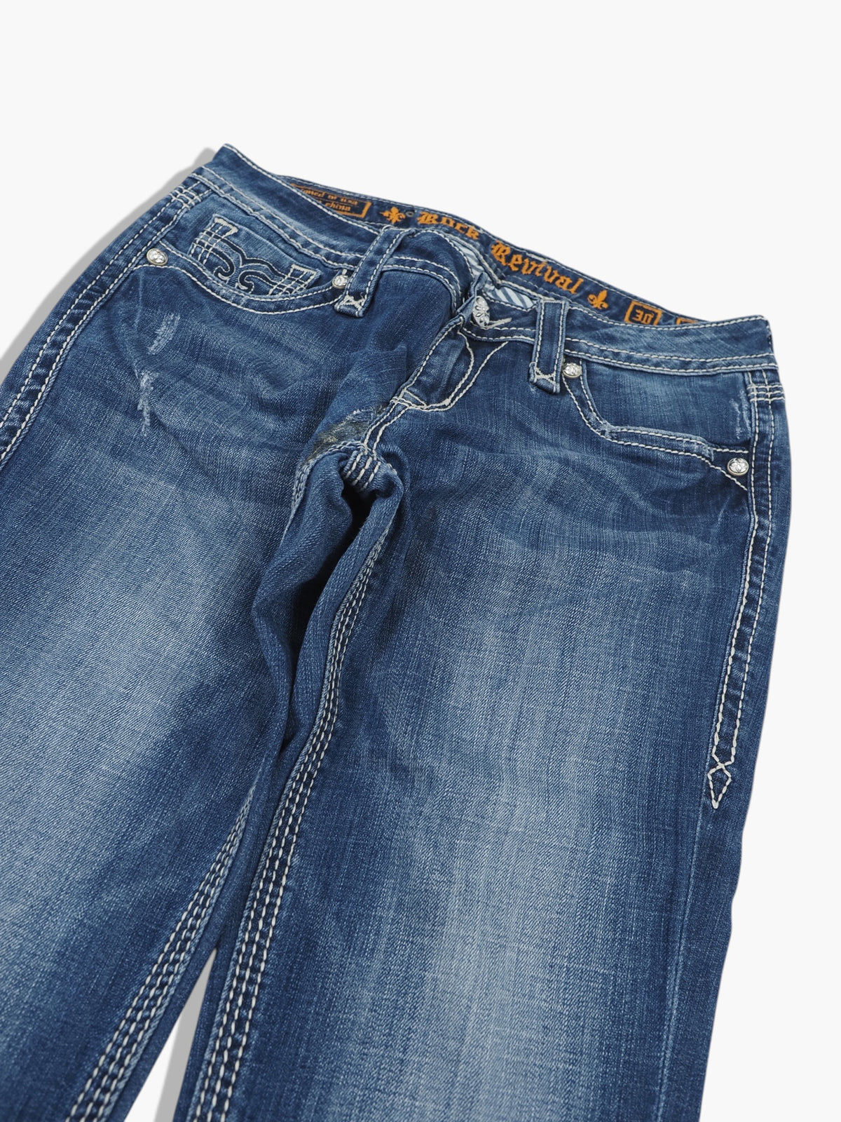 Vintage Straight Rock Revival Jeans Damen M