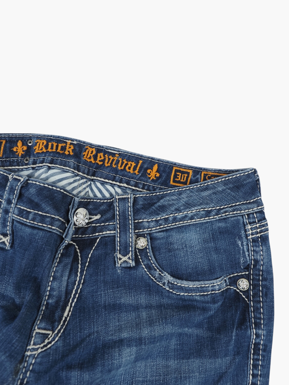 Vintage Straight Rock Revival Jeans Damen M