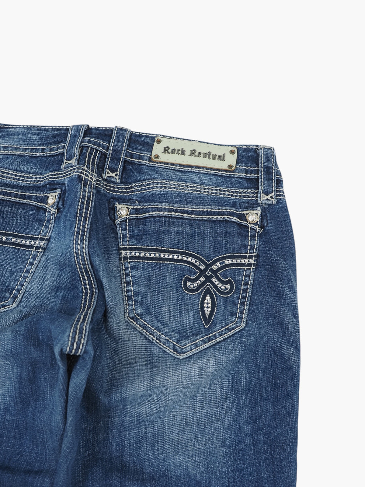 Vintage Straight Rock Revival Jeans Damen M