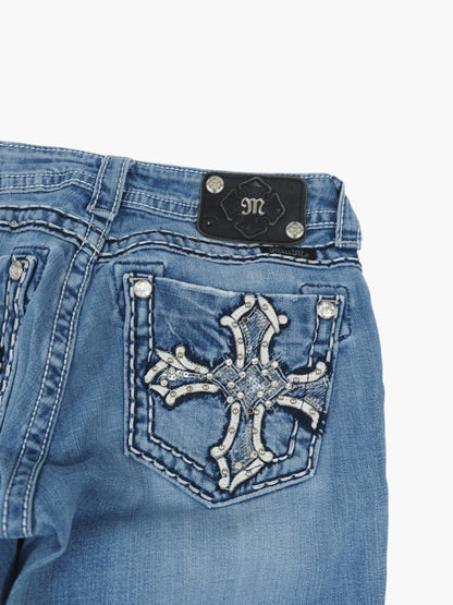 Vintage Bootcut Miss Me Jeans Damen S