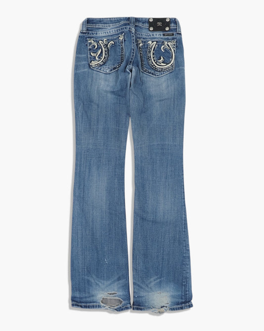Vintage Bootcut Miss Me Jeans Damen M