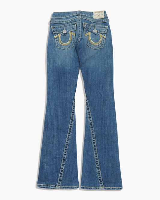 Vintage Flared True Religion Jeans Damen XS