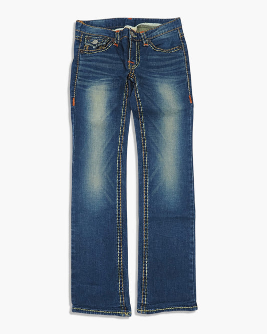 Vintage Straight True Religion Jeans Damen Xs