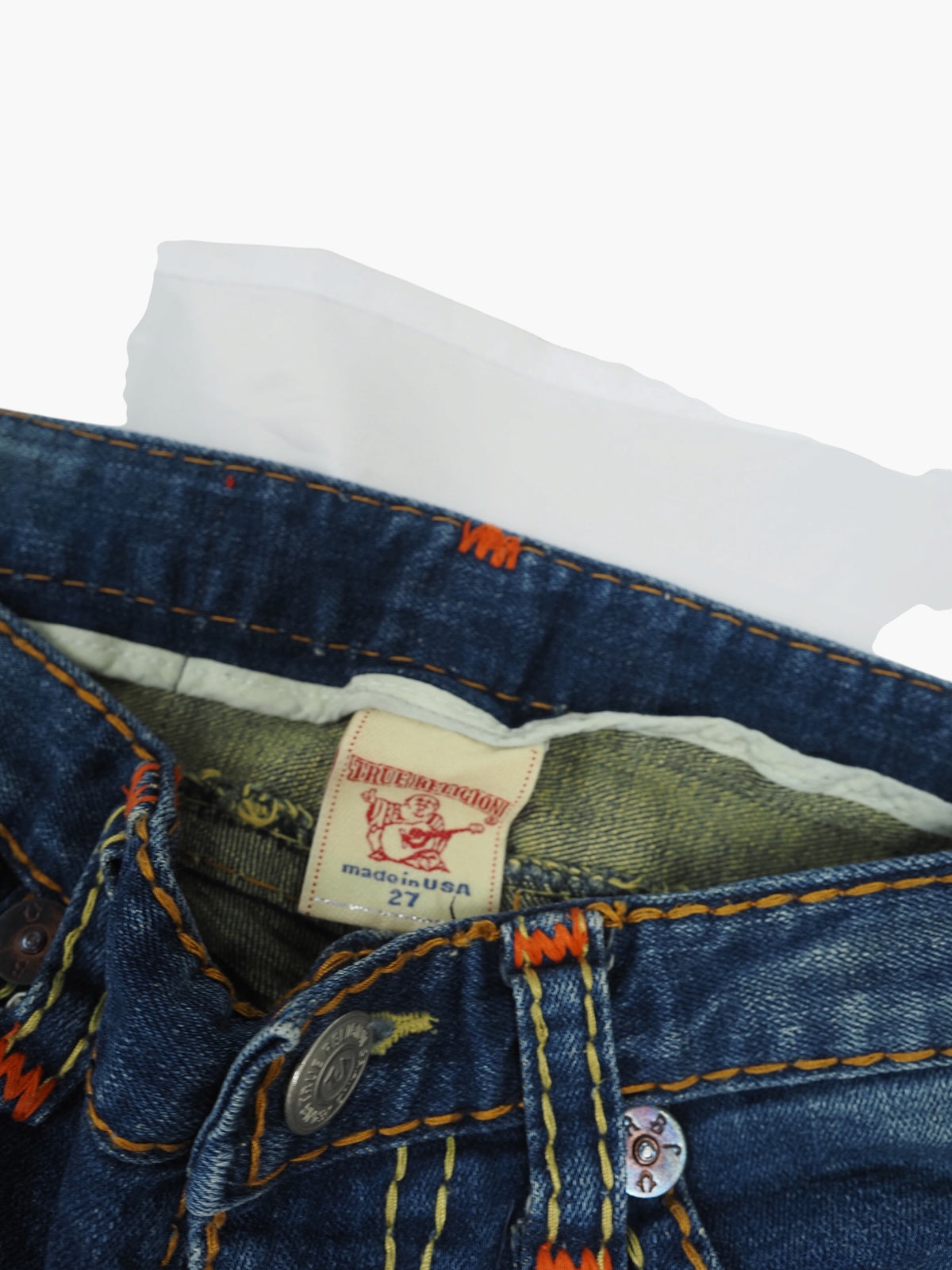 Vintage Straight True Religion Jeans Damen Xs