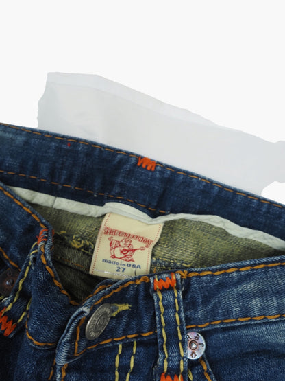 Vintage Straight True Religion Jeans Damen Xs