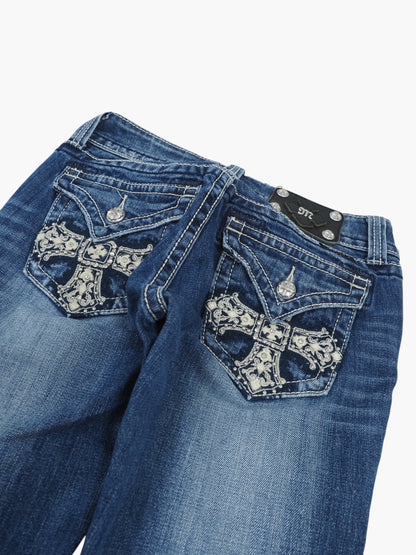 Vintage Bootcut Miss Me Jeans Damen S
