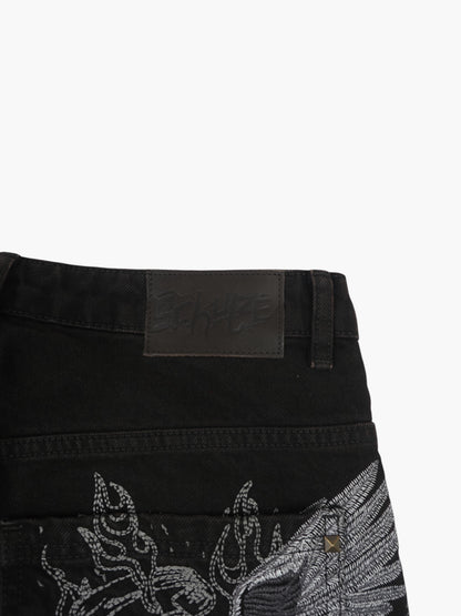 Vintage Baggy Derschutze Jeans Herren M