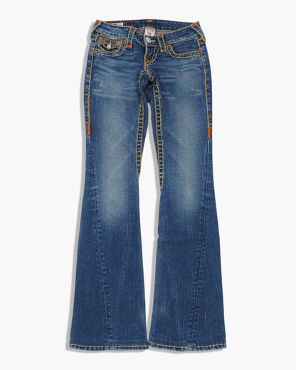 Vintage Flared True Religion Jeans Damen XS