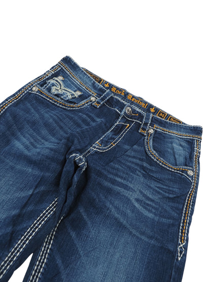 Vintage Straight Rock Revival Jeans Herren M