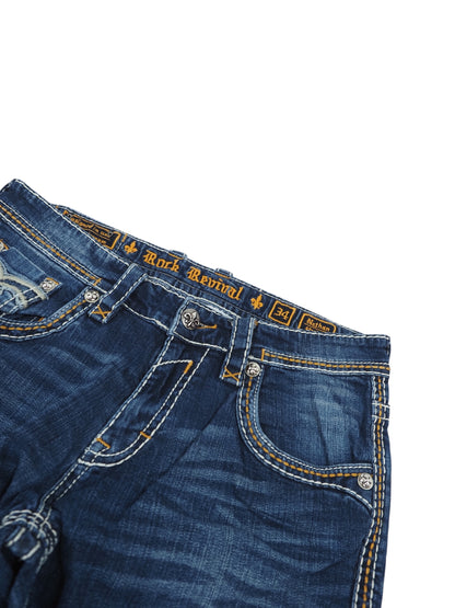 Vintage Straight Rock Revival Jeans Herren M