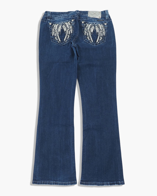 Vintage Bootcut Miss Me Jeans Damen M