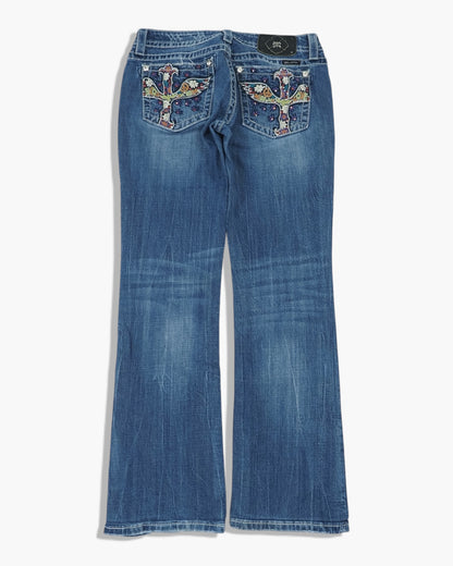 Vintage Bootcut Miss Me Jeans Damen M
