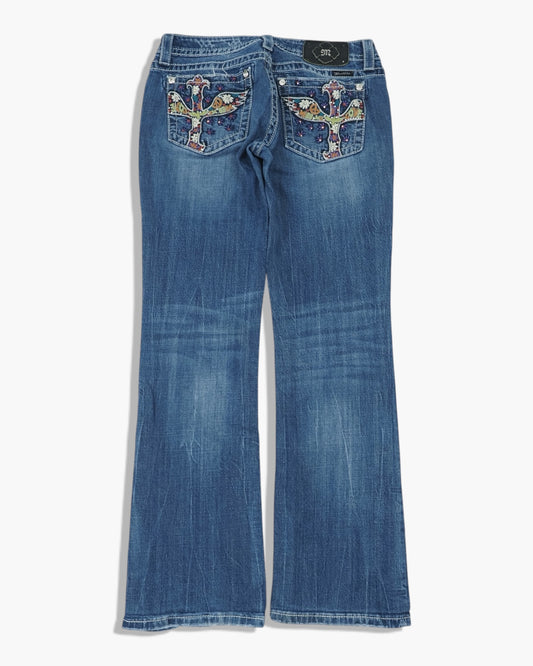 Vintage Bootcut Miss Me Jeans Damen M