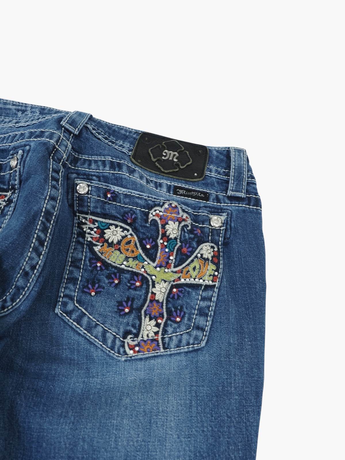 Vintage Bootcut Miss Me Jeans Damen M