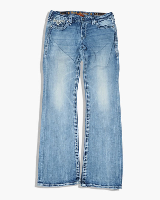 Vintage Bootcut Rock Revival Jeans Damen L