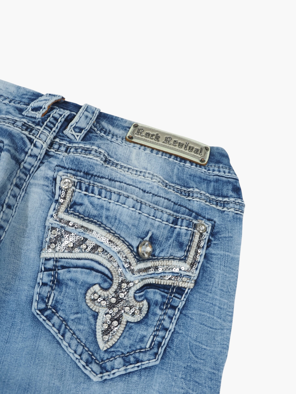 Vintage Bootcut Rock Revival Jeans Damen L