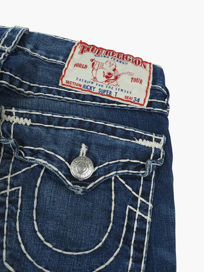Vintage Straight True Religion Jeans Herren M