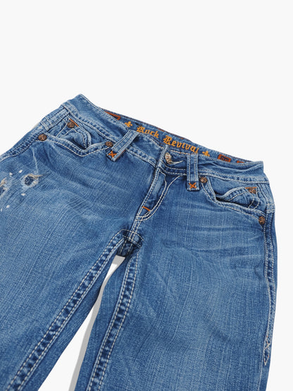 Vintage Bootcut Rock Revival Jeans Damen S