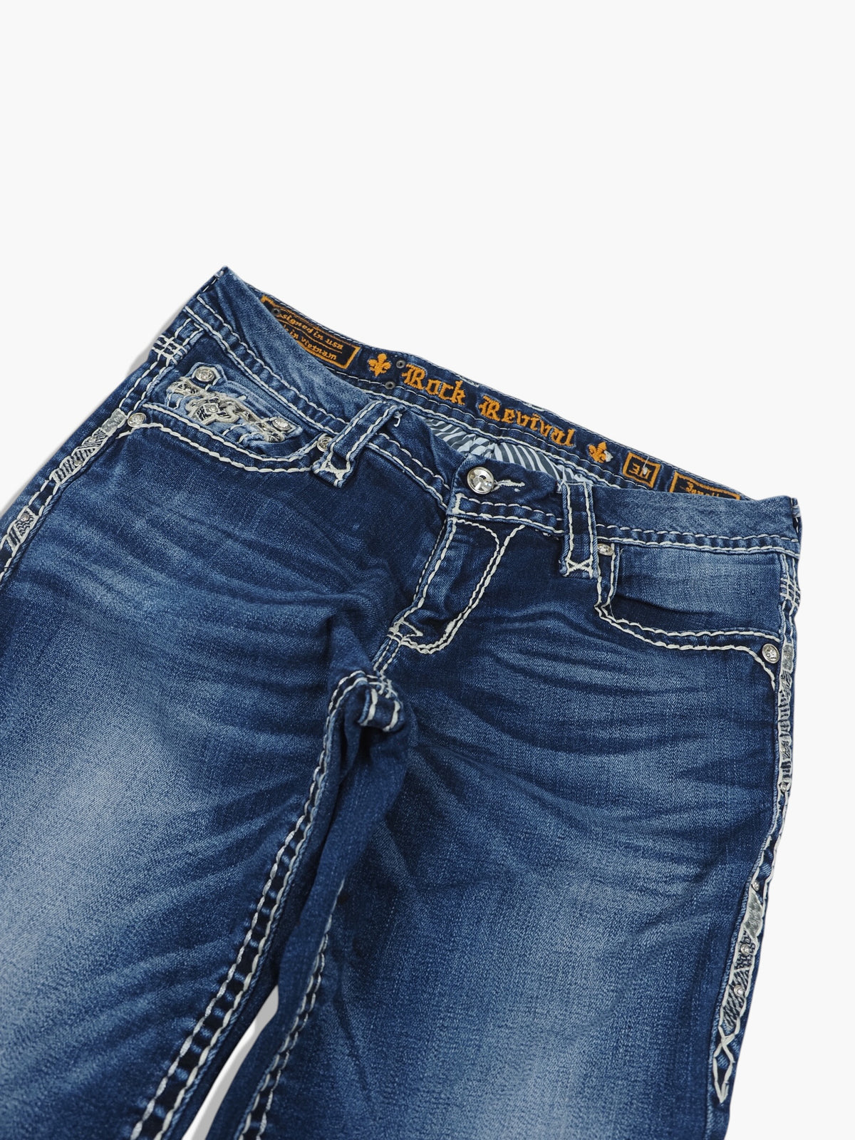 Vintage Bootcut Rock Revival Jeans Damen M